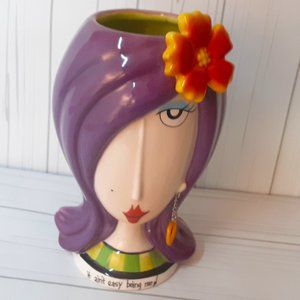 Dolly Mama's by Joey Woman with Earring Vase or Ma